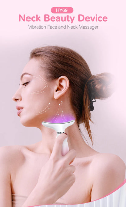 Herramienta portátil de masaje de cuello para reafirmación y relajación facial.