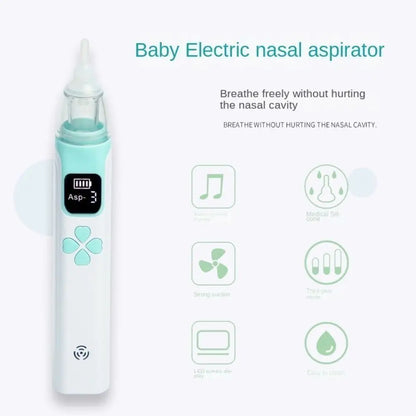 Silent Electric Nasal Aspirator for Babies - USB Rechargeable