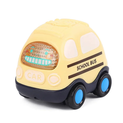 Soft Rubber Push and Go Cars for Infants 6-12 Months