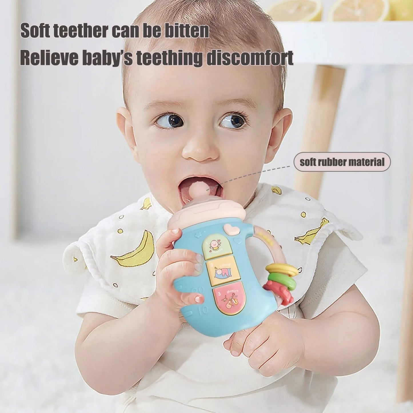 Musical Soothing Bottle Toy for Babies 18M+