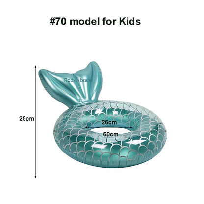 Mermaid Backrest Pool Float for Adults and Teens