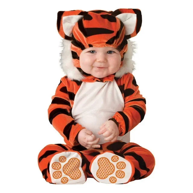 Infant Baby Girls' Holiday Costume Rompers - Lion & Dinosaur