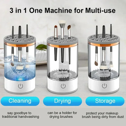 Electric Makeup Brush Cleaner & Quick Dry Spinner Tool