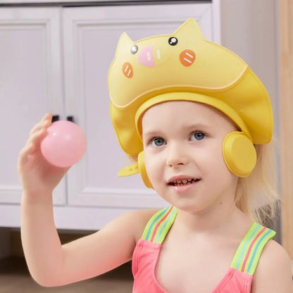 Soft Waterproof Baby Shower Cap for Eye & Ear Protection