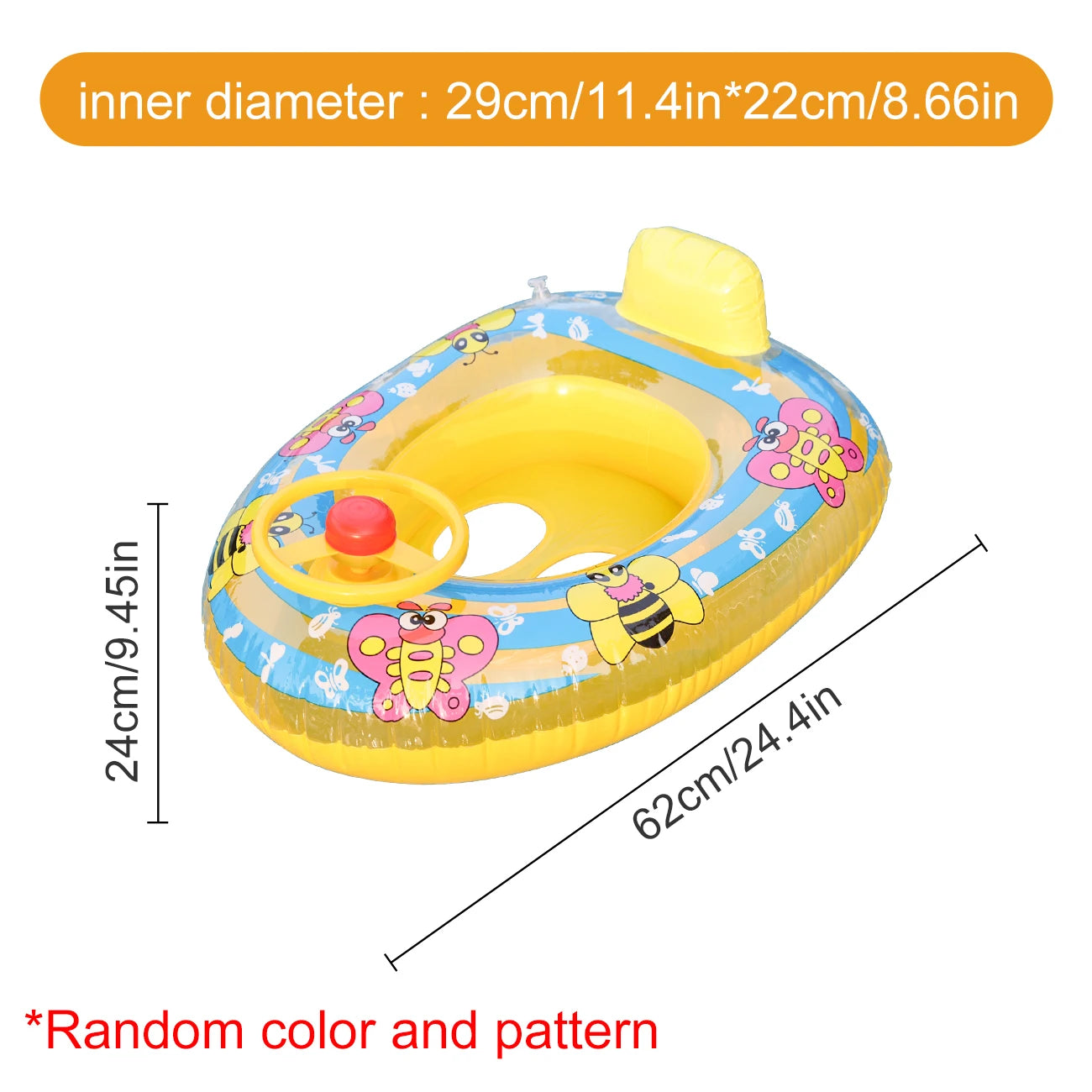 Inflatable Mini Yacht Pool Float for Kids and Adults