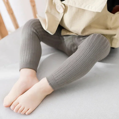 Cotton Stretch Leggings for Baby Boys and Girls (0-6 Years)