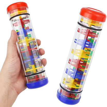 Montessori Rain Stick Rattle for Sensory Play and Music