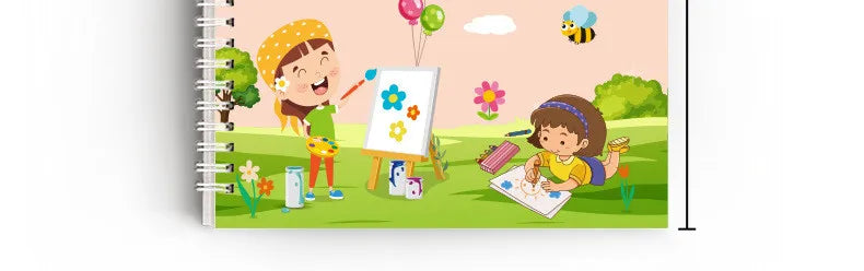 Montessori Reusable Drawing Copybook for Kids' Writing Skills