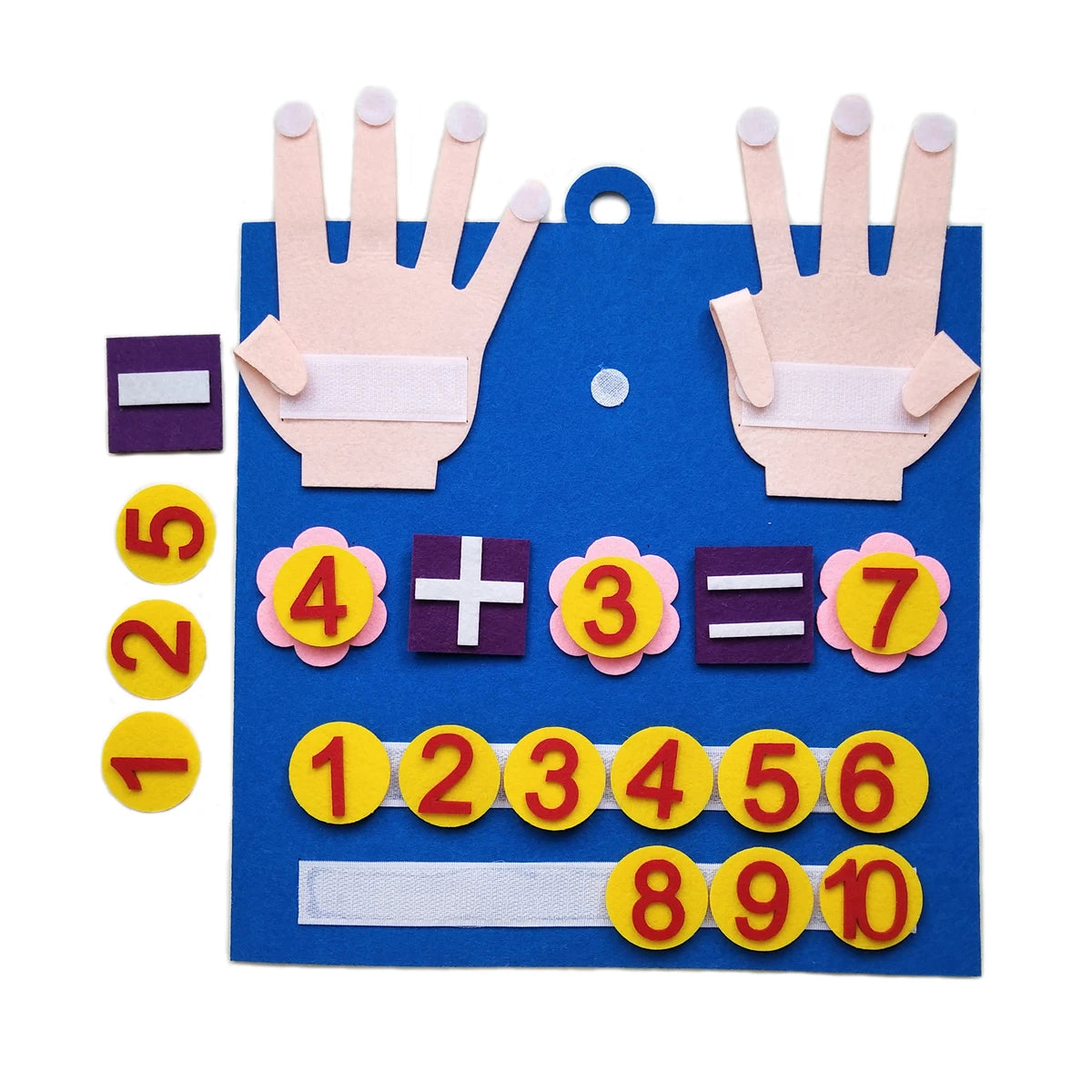 Felt Finger Numbers Math Toy for Toddlers - Montessori Learning