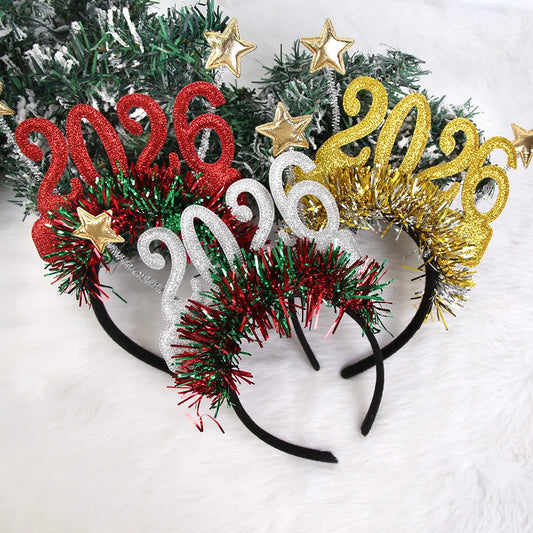 Christmas and New Year Soft Hair Hoop Headband for Kids