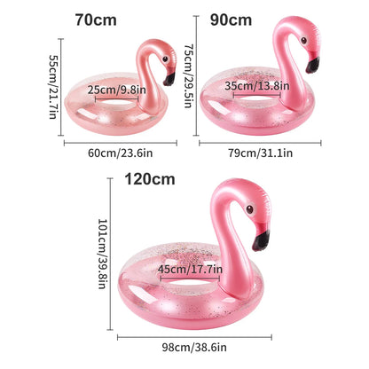 Flamingo Inflatable Pool Float for Kids and Adults
