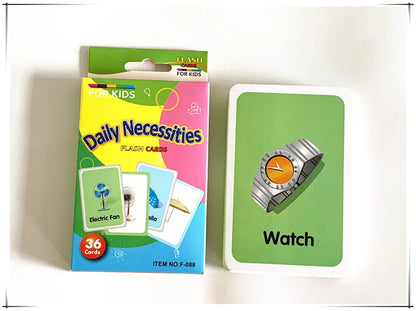 36 Pcs Animal Shape & Color Learning Cards for Kids