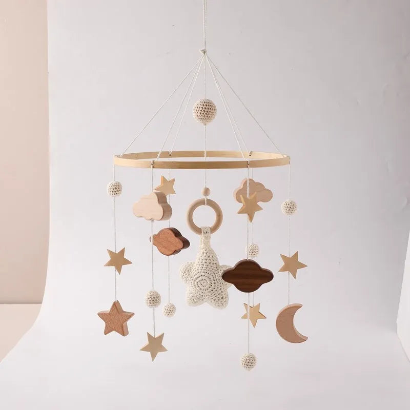 Musical Baby Cloud Rattle & Crib Mobile for Newborns