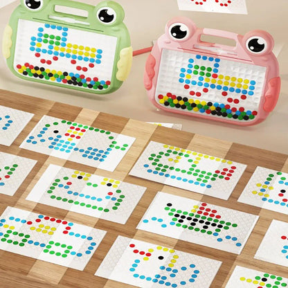 Large Magnetic Drawing Board with Beads and Pen for Kids