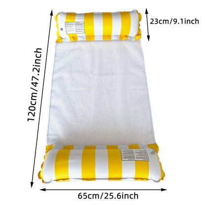 Inflatable Hammock Pool Float - Two Tube Folding Design