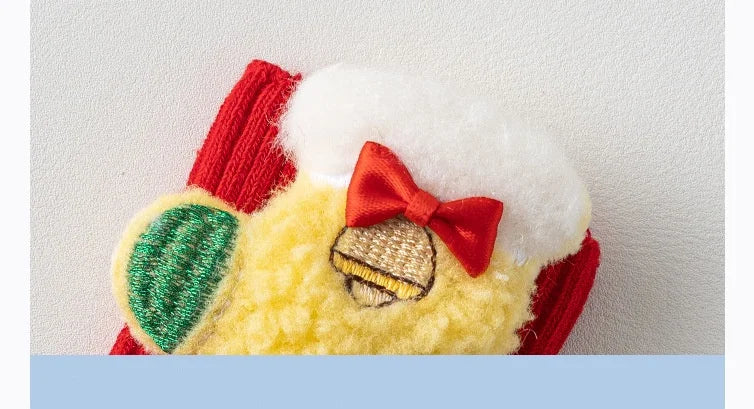 Toddler Christmas Anti-Slip Socks with Santa Design, 0-3 Years