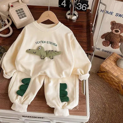 Dinosaur Hoodie and Pants Set for Toddler Boys & Girls
