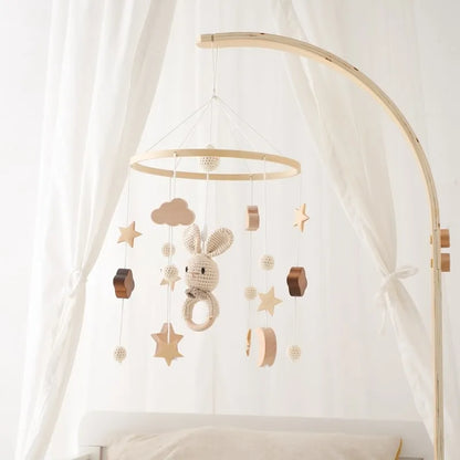 Musical Baby Cloud Rattle & Crib Mobile for Newborns