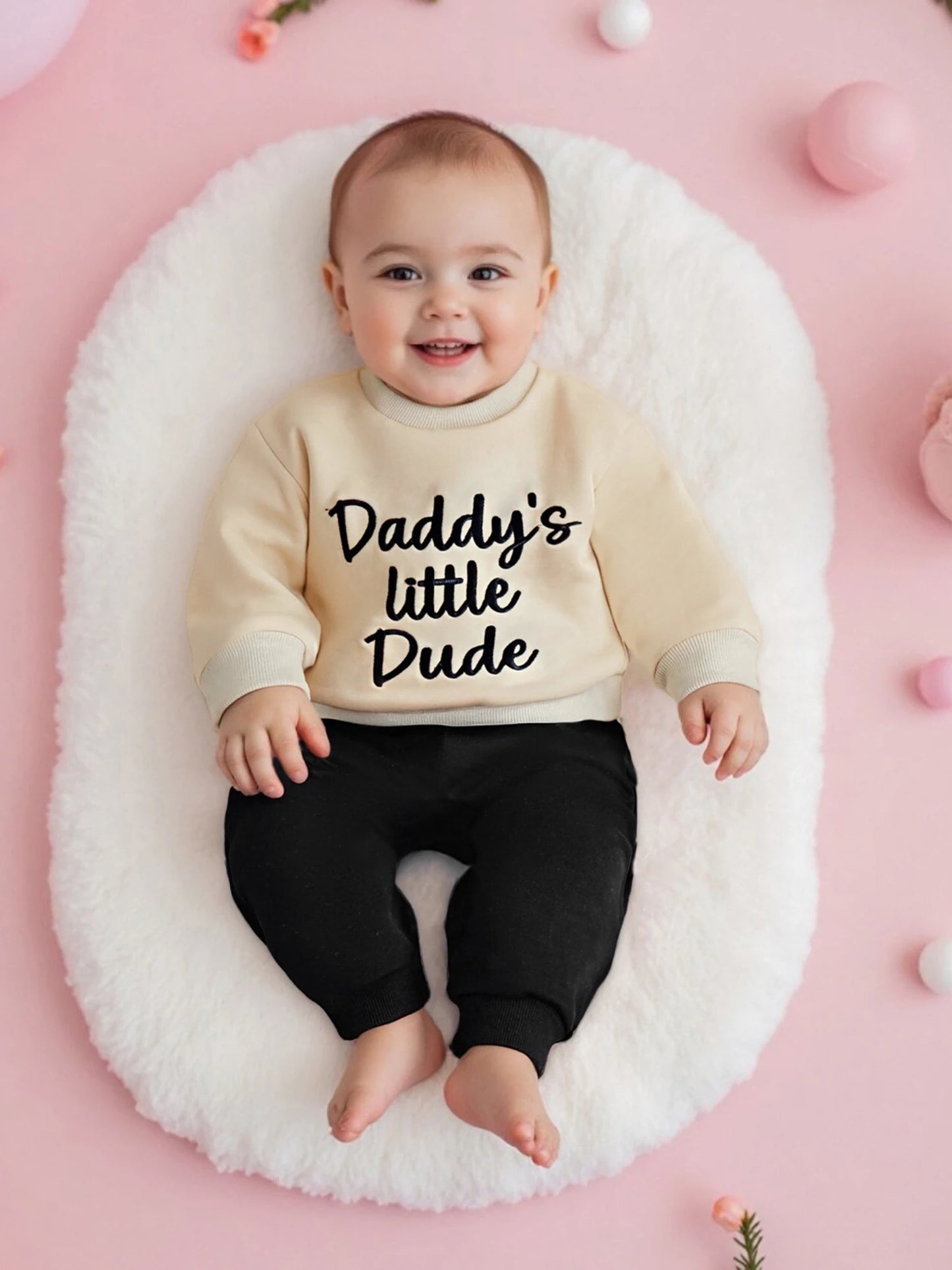 Embroidered Sweatshirt & Joggers Set for Toddler Boys