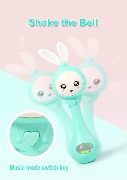 Smart Bunny Musical Rattle Toy for Newborns and Infants