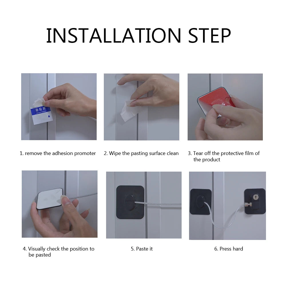 Child Safety Lock for Windows and Doors - Kid Security Cable