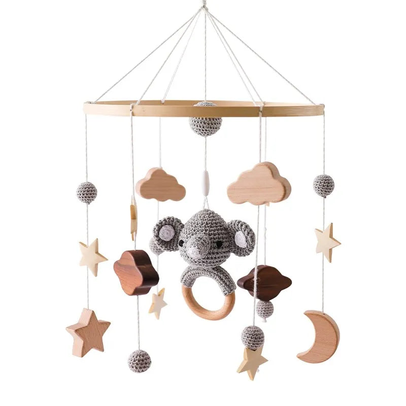 Musical Baby Cloud Rattle & Crib Mobile for Newborns