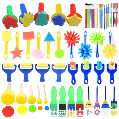 Children's Painting Sponge Brush Set for Creative Play