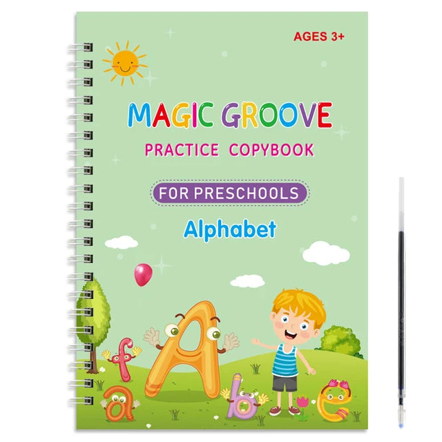 Montessori Reusable Drawing Copybook for Kids' Writing Skills