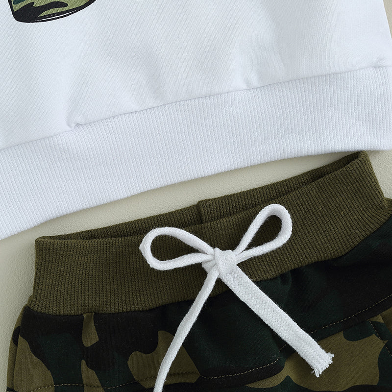 Toddler Boys' Camouflage Long Sleeve Sweatshirt & Pants Set