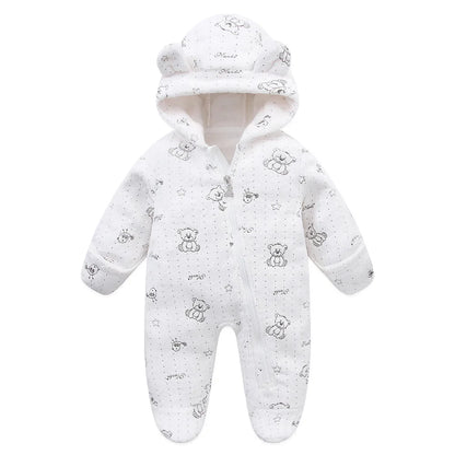 Newborn Fleece Christmas Elk Jumpsuit for Infants