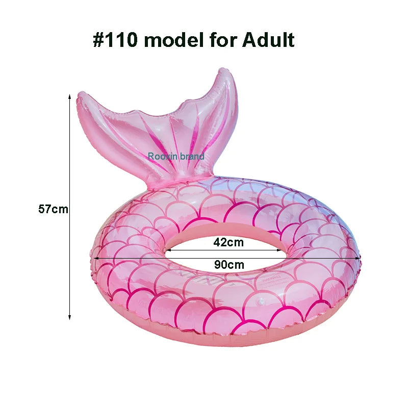 Mermaid Backrest Pool Float for Adults and Teens