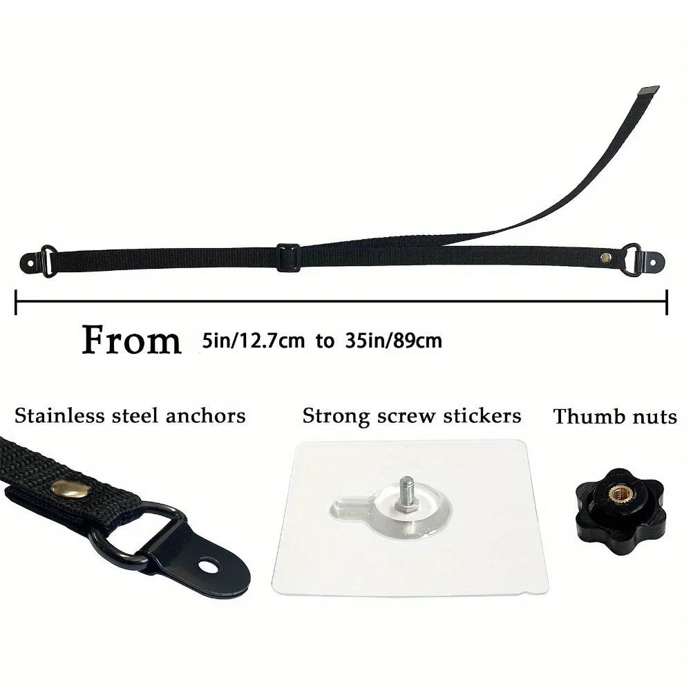 Adjustable Anti-Tip TV Straps for Baby Proofing - 2 Pack