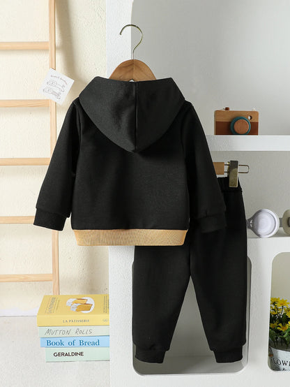 Toddler Boys' Fall Hoodie and Pants Casual Outfit 1-3Y