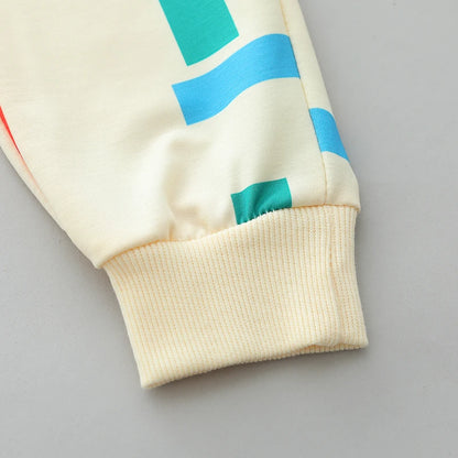 Baby Colorful Stripe Long Sleeve Pants Outfit, 2-Piece Set