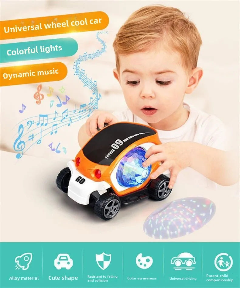 Toddler Electronic Car Toy for Crawling and Tummy Time