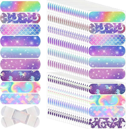 10pcs Cartoon Mermaid Horse Adhesive Bandages for Kids
