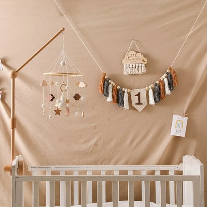 Musical Baby Cloud Rattle & Crib Mobile for Newborns