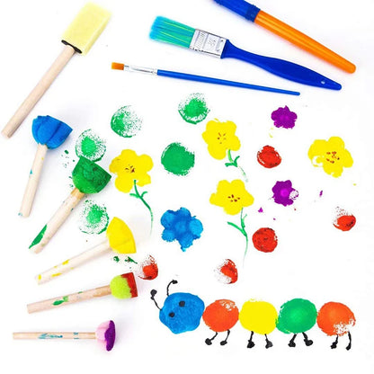 Children's Painting Sponge Brush Set for Creative Play