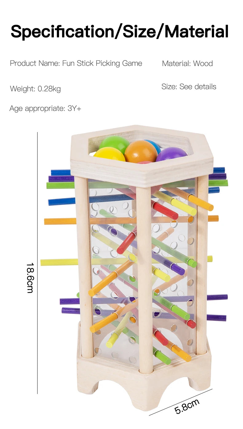 Montessori Wooden Counting Sticks Toy for Kids
