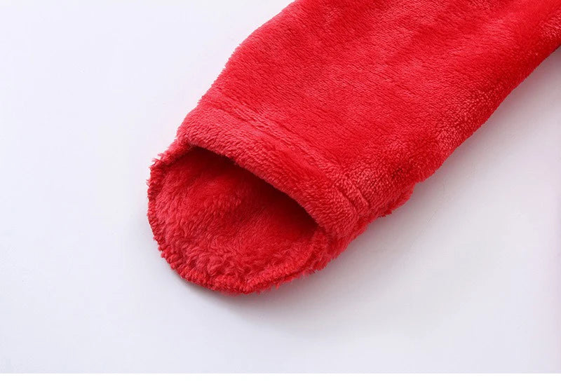 Newborn Fleece Christmas Elk Jumpsuit for Infants