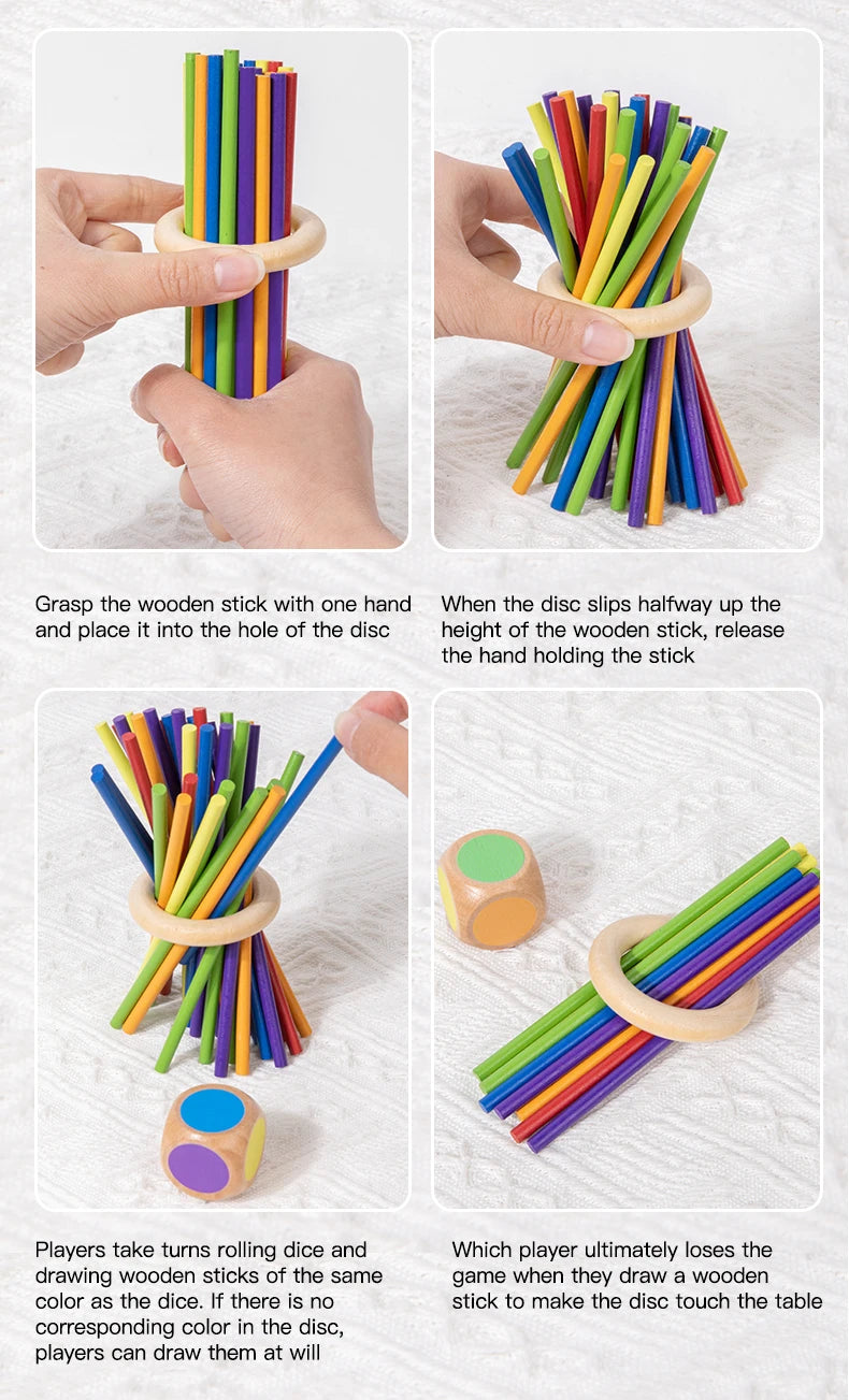 Montessori Wooden Counting Sticks Toy for Kids