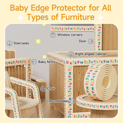 Kids Corner and Edge Safety Foam Bumper Guard Strip 2m