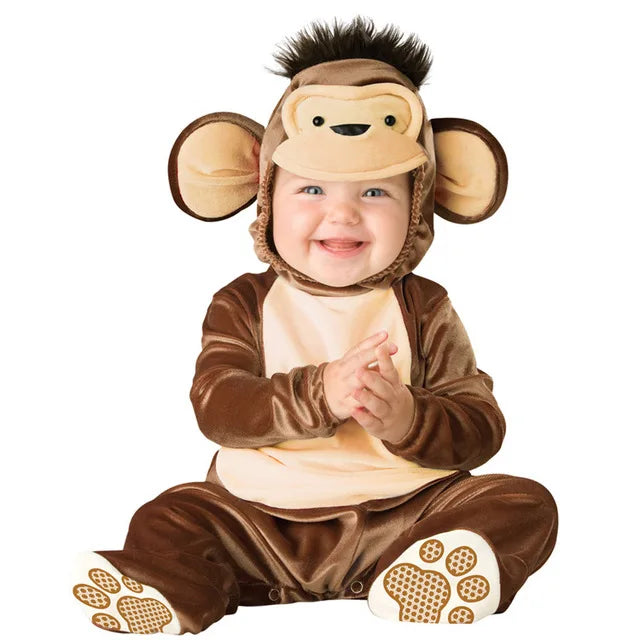 Infant Baby Girls' Holiday Costume Rompers - Lion & Dinosaur