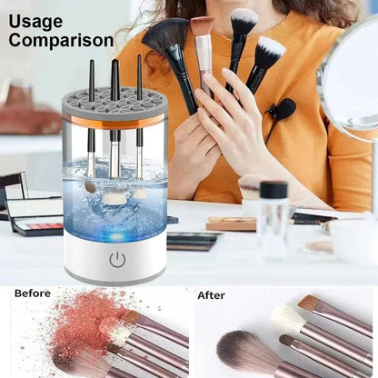Electric Makeup Brush Cleaner & Quick Dry Spinner Tool