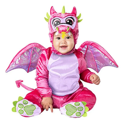 Infant Baby Girls' Holiday Costume Rompers - Lion & Dinosaur