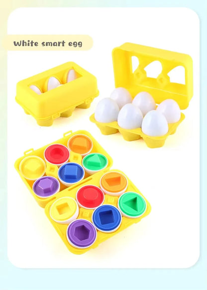 Montessori Shape Matching Smart Egg Toy for Kids 2-4 Years