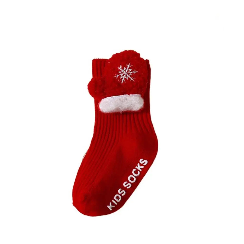 Christmas Baby Socks with Anti-Slip Design for Toddlers 0-3 Years