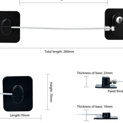 Child Safety Lock for Windows and Doors - Kid Security Cable