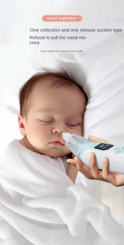 Silent Electric Nasal Aspirator for Babies - USB Rechargeable