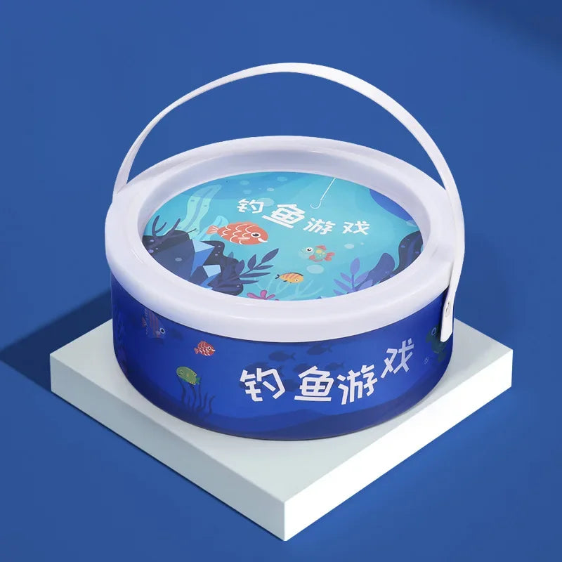 Wooden Fishing Toy Set for Kids - Interactive Marine Life Game